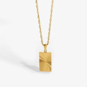 Rectangular Pendant Necklace